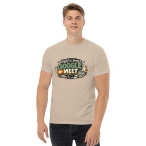 unisex-classic-tee-sand-front-6a71350e7ea2f.jpg Could've Been a Google Meet